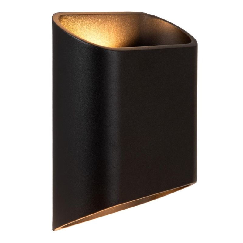 Lucide ATILA - Nástenné svietidlo Indoor/Outdoor - LED Dim. - 2x5W 2700K - IP65 - Čierna